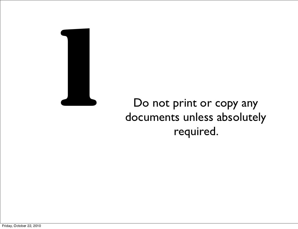 1 Do not print or
