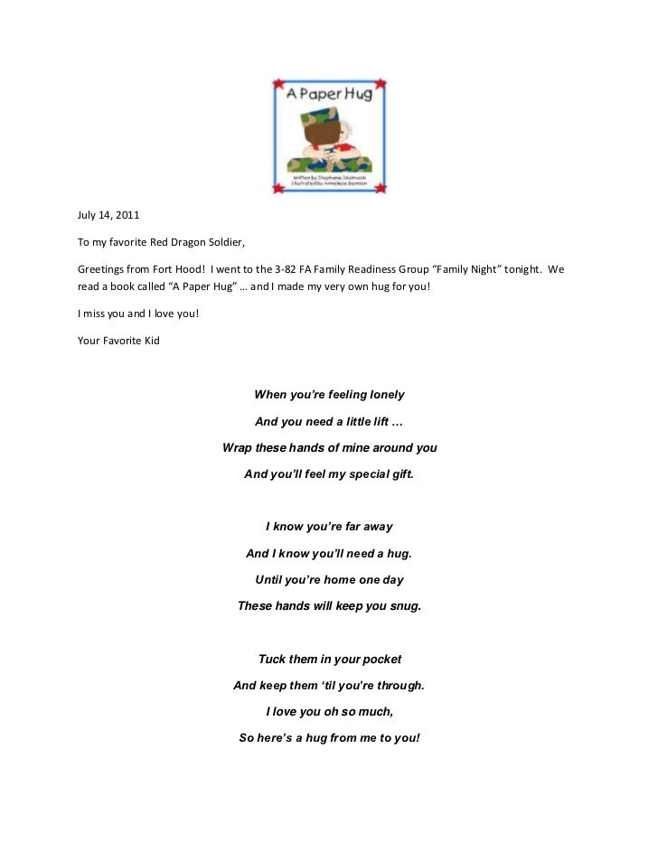letter to soldier