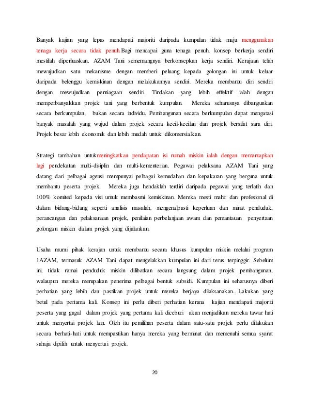 Paper Penilaian Program Azam Tani Di Malaysia