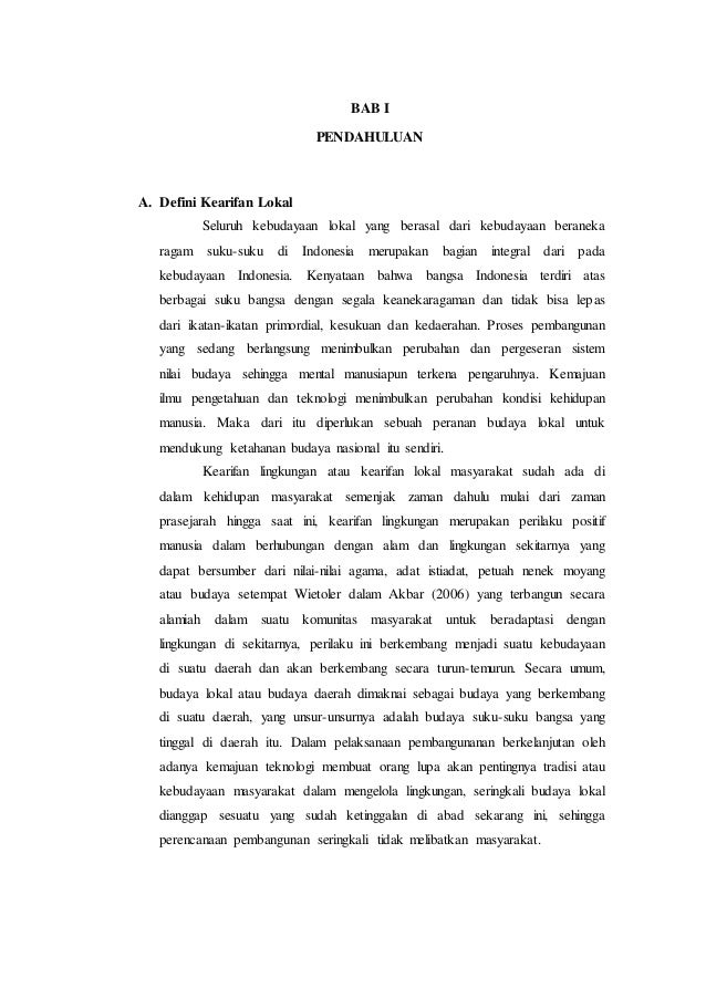 Paper Dan Makalah Kearifan Lokal Ilmu Kealaman Dasar