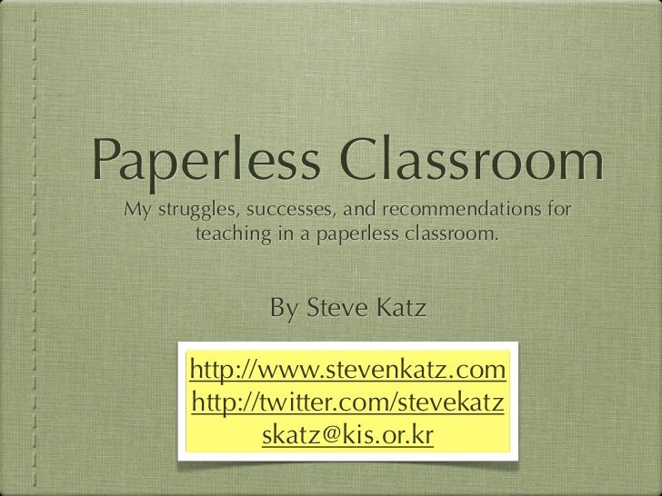 The Paperless Classroom