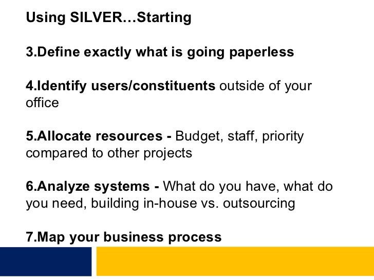 paperless definition admissions Implementing 2011: system a NEGAP paperless