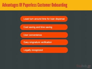 Paperless Customer On-boarding Using Aadhaar Enbled Services