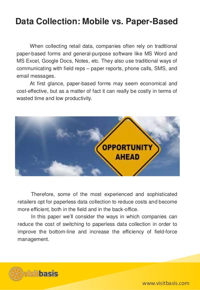 The Benefits of Paperless Data Collection