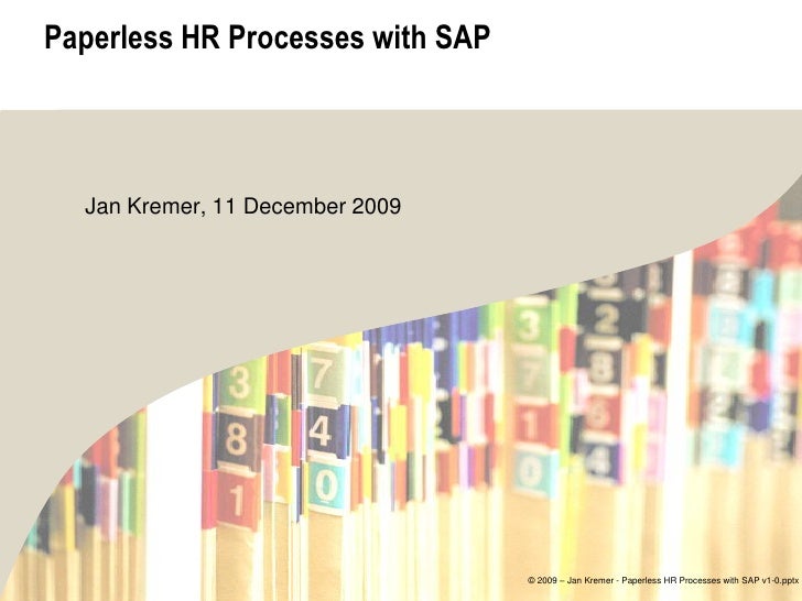 paperless hr HR SAP Processes With Paperless paperless hr HR SAP Processes With Paperless
