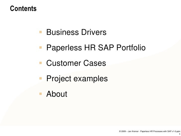 hr paperless Paperless SAP HR Processes With hr paperless Paperless SAP HR Processes With