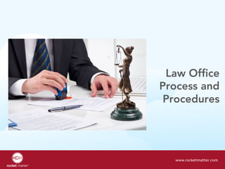 Law Office
Process and
Procedures 
www.rocketmatter.com
 
