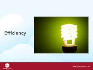 Efficiency
www.rocketmatter.com
 