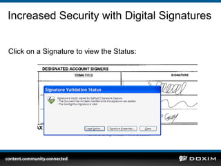 Reduce costs related to content creation & storageTactical Benefits of Paperless LendingImproveInformation Availability