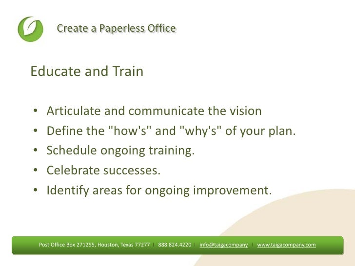 definition paperless Office Paperless Presentation