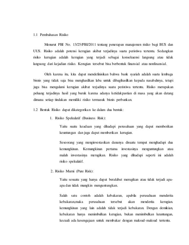 Paper Manajemen Risiko Syariah