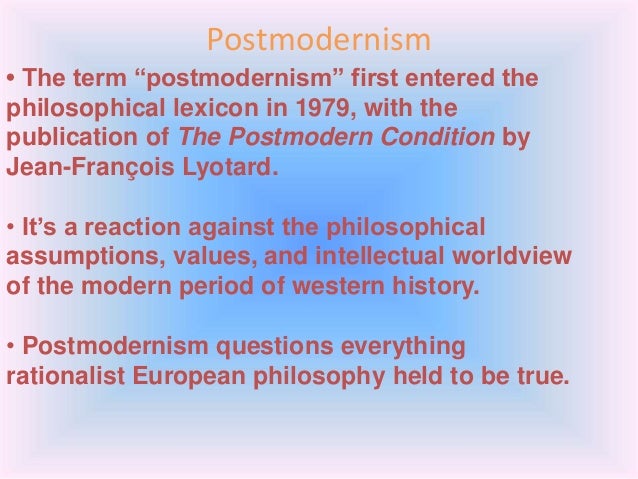 Postmodernism essay