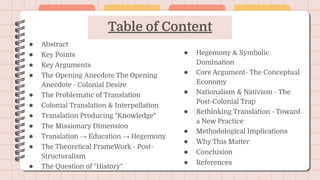 Rethinking Translation Paper no - 208 SITING TRANSLATION HISTORY, POST-STRUCTURALISM, AND THE ...