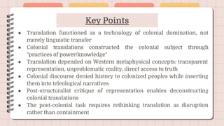 Rethinking Translation Paper no - 208 SITING TRANSLATION HISTORY, POST-STRUCTURALISM, AND THE ...
