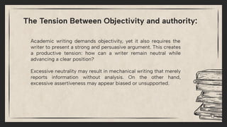 paper no- 209 Presentation Objectivity and Voice in Academic Writing | PDF
