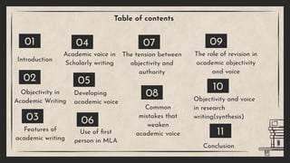 paper no- 209 Presentation Objectivity and Voice in Academic Writing | PDF