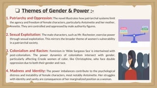 Paper no.203 Wide Sargasso Sea with Feminist Approach | PPTX