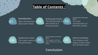 John Keats – Life, Poetry, and the Romantic Imagination | PPTX