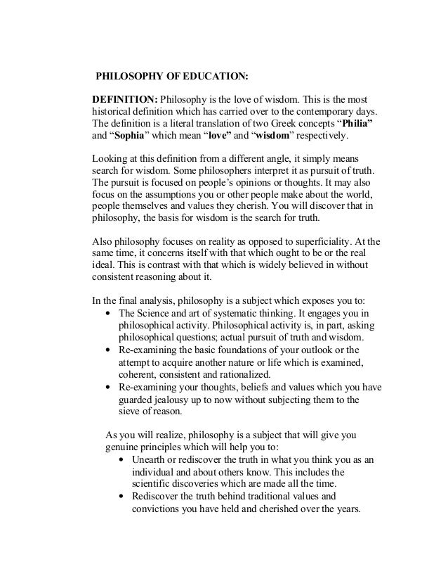 philosophy of education term paper philosophy of education term paper