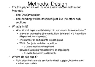 Paper One And APA Style Citations
