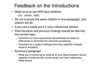 Paper One And APA Style Citations