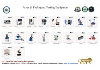 Paper & Packaging Testing Machines