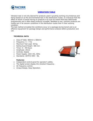 Paper and Packaging Testing Instruments | PDF