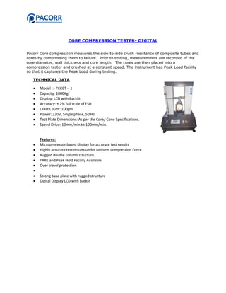 Paper and Packaging Testing Instruments | PDF