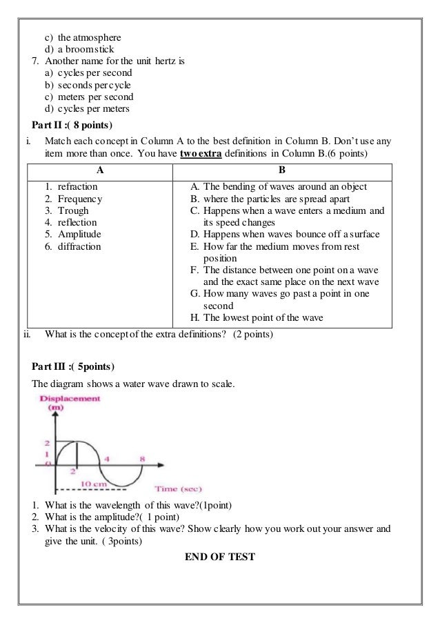 Paper & pencil test task