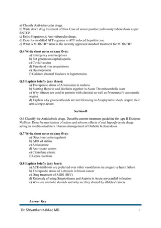 RUHS II MBBS Pharmacology Paper-II with Answer Key | 28 July 2025 (New ...