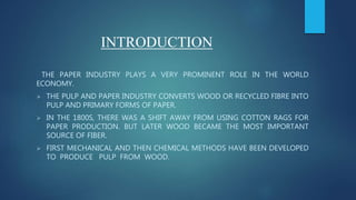 Paper Manufacturing process | PPTX