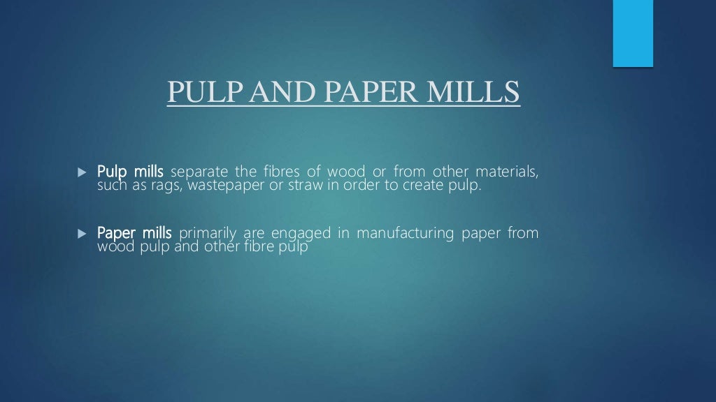 Paper Manufacturing process