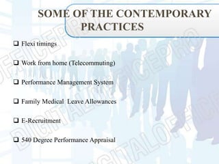 Paper presentation on contemporary HR practice | PPTX