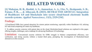 A Proposed Blockchain Based Secure Electronic Health Record System | PPTX