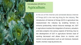 SIMPLE PPT ON SMART AGRICULTURE SYSTEM RELATED TO IoT | PPTX