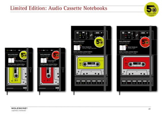Limited Edition: Audio Cassette Notebooks




                                            20
 