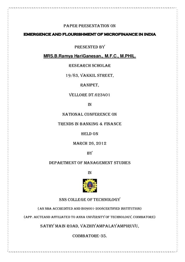 micro financing thesis micro financing thesis