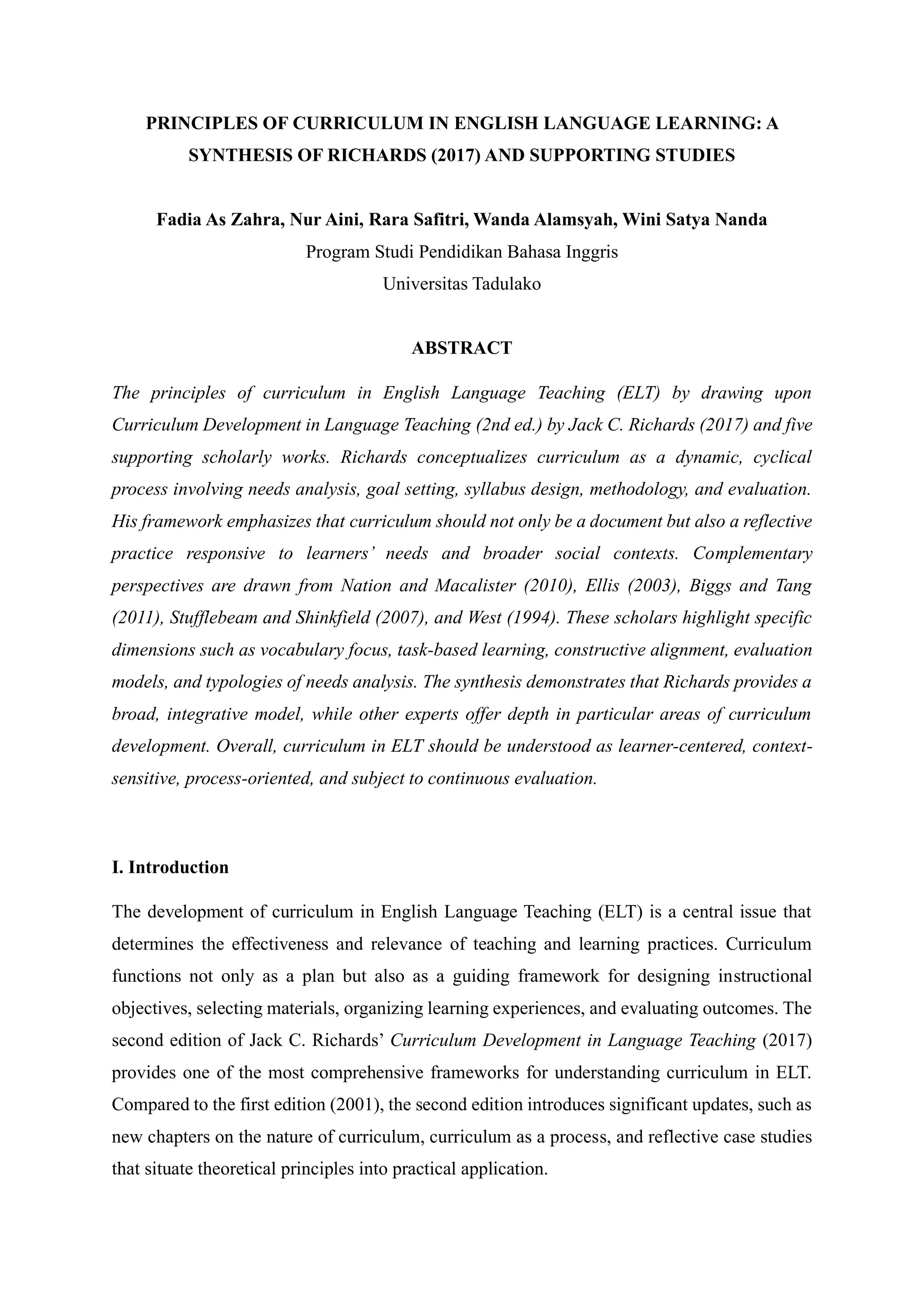 PAPER PRINCIPLES OF CURRICULUM IN ENGLISH LANGUAGE LEARNING.pdf