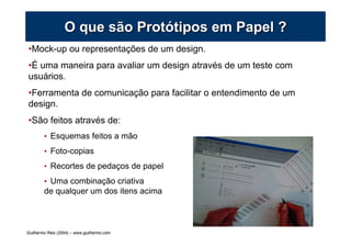 Protótipos em Papel