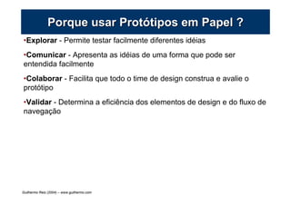 Protótipos em Papel