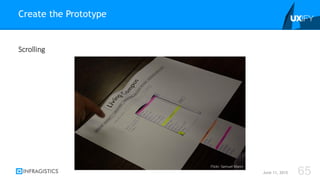 Scrolling
Create the Prototype
June 11, 2015 65
Flickr: Samuel Mann
 