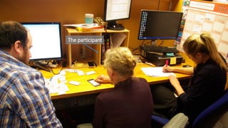 The participant
The People Involved in Testing
June 11, 2015 79
The participant
 