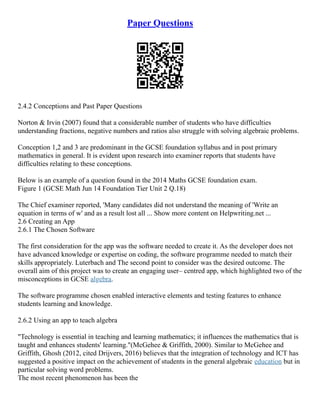 Paper Questions PDF 