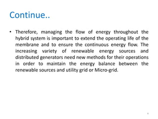 Energy management System(EMS) based fuzzy logic controller of hybrid ...