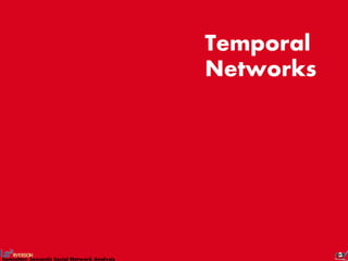Temporal 
Networks 
SemioNet: Semantic Social Network Analysis 
 