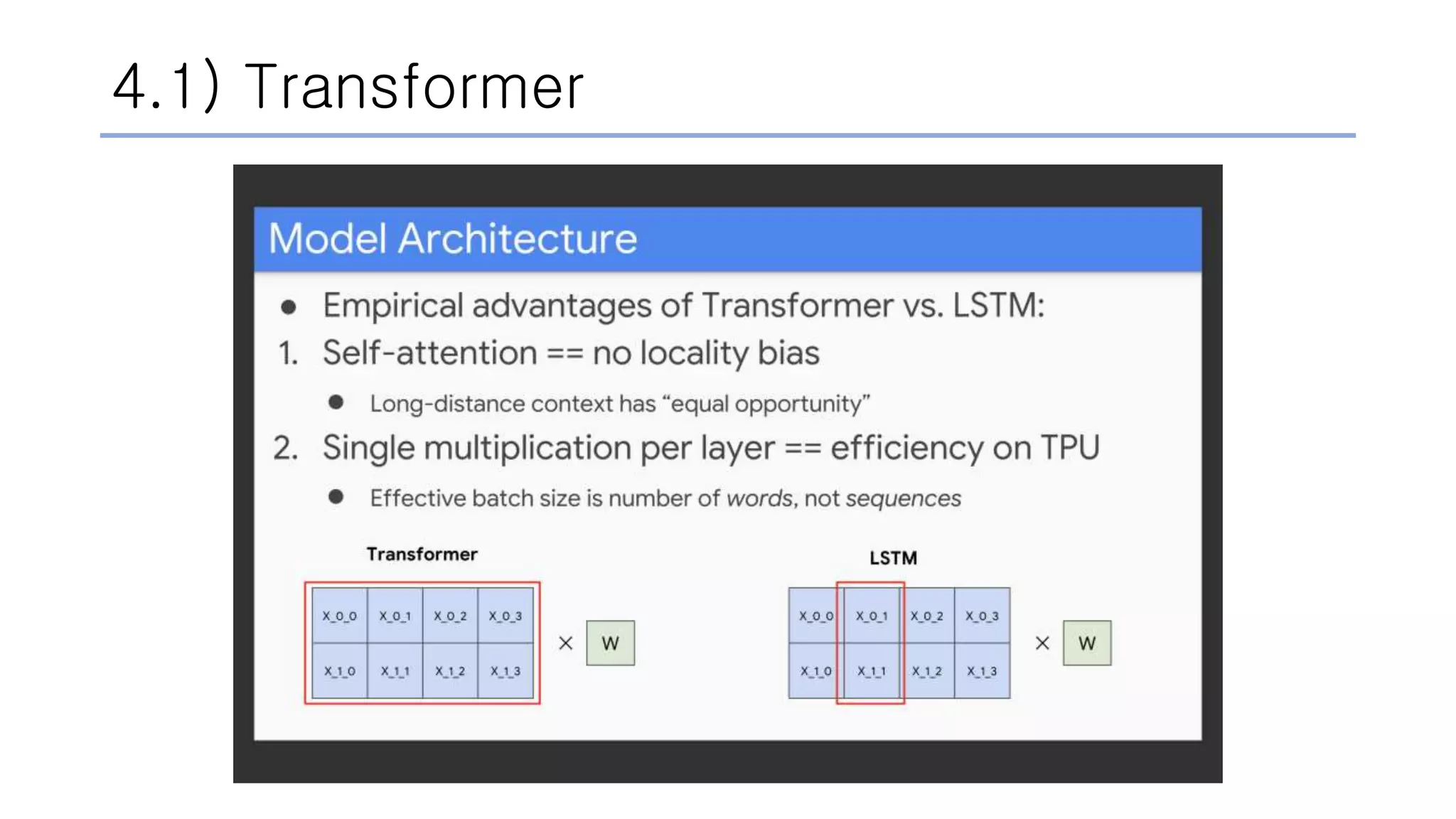 4.1) Transformer
 