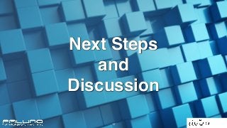 12
Next Steps
and
Discussion
 