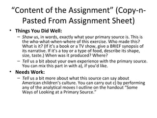“ Content of the Assignment” (Copy-n-Pasted From Assignment Sheet) ,[object Object],[object Object],[object Object],[object Object],[object Object]