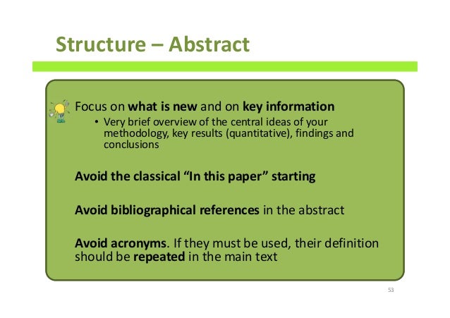 Scientific essay abstract