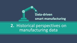 2. Historical perspectives on
manufacturing data
 
